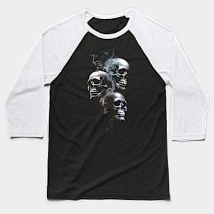 Smoke Skull Baseball T-Shirt